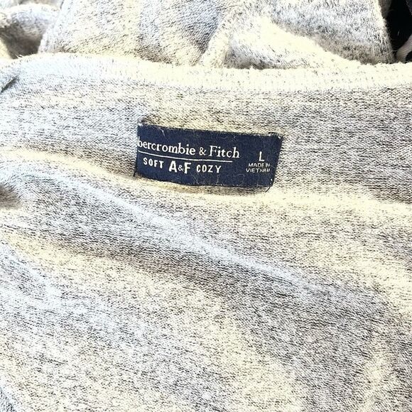 Abercrombie & Fitch Gray super soft Large Wrap Bodysuit Top - Picture 3 of 4
